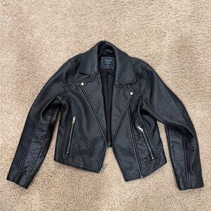Abercrombie & Fitch Black Leather Jacket